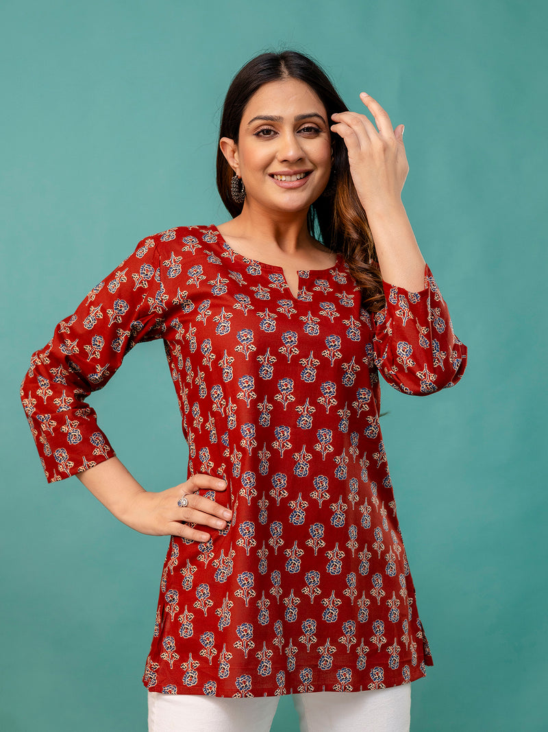 Elegant Printed top – Soft Cotton, Everyday Style, Sizes S–XXL.