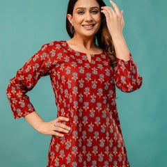 Elegant Printed top – Soft Cotton, Everyday Style, Sizes S–XXL.