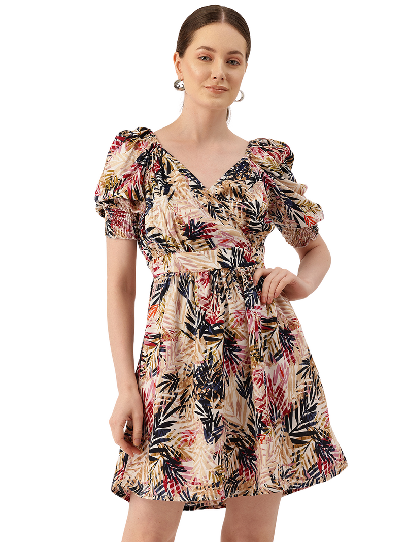 Women’s Floral Print Rayon Flared Dress | Soft & Lightweight | Casual Fit | Sizes XS–XXL