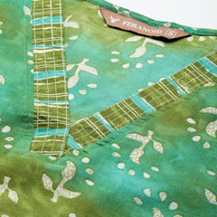 Bordered V-Neck 3-Piece Kurta Set with Ankle-Length Pants & Full-Length Dupatta (Size S-XXL).