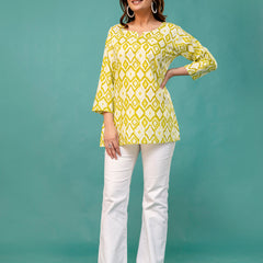 Elegant Printed top – Soft Cotton, Everyday Style, Sizes S–XXL.
