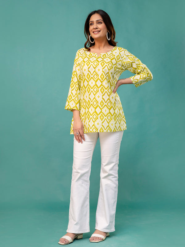 Elegant Printed top – Soft Cotton, Everyday Style, Sizes S–XXL.