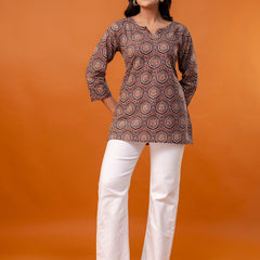 Elegant Printed top – Soft Cotton, Everyday Style, Sizes S–XXL.