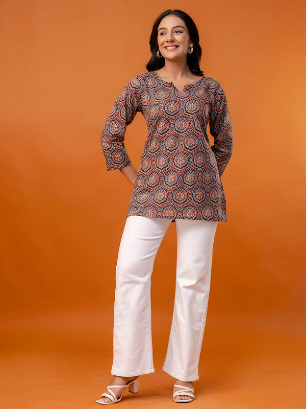 Elegant Printed top – Soft Cotton, Everyday Style, Sizes S–XXL.