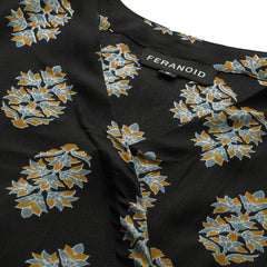 Floral Print Angrakha 3\4 Sleeves Flared Kurti