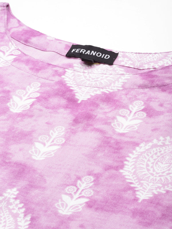 Cotton Boat Neck Sleeveless Straight Kurti