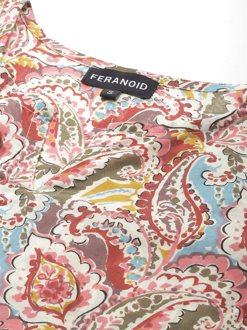 Feranoid Big V-Neck Kurti