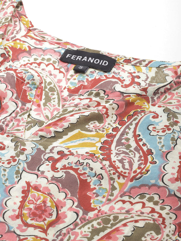 Feranoid Big V-Neck Kurti