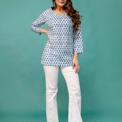 Elegant Printed top – Soft Cotton, Everyday Style, Sizes S–XXL.