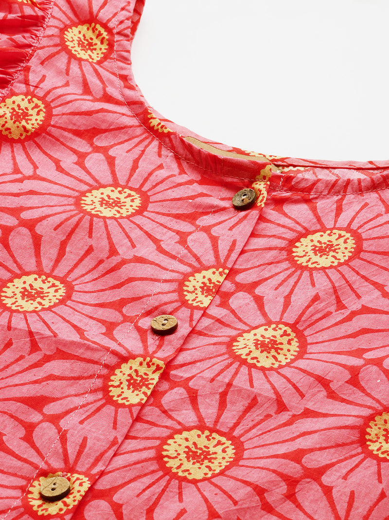 Elegant Puff Sleeve Buttoned Cotton Shirt for Women - Stylish & Comfortable