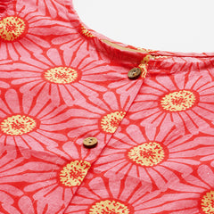 Elegant Puff Sleeve Buttoned Cotton Shirt for Women - Stylish & Comfortable