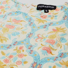 Cotton Printed Sleeveless A-Line Flared Kurti