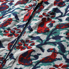 Inner Yoke Short Kurti for Women - Button Detail & 3/4 Sleeves