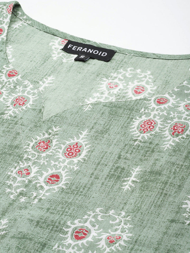 V-Neck Long Kurti