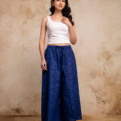 Women’s Elegant Cotton Printed Palazzos | Breathable & Flowy Fit