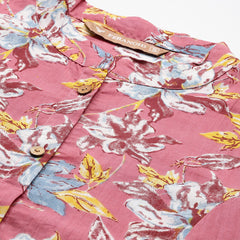 Printed Mandarin Collar top – Casual & Chic