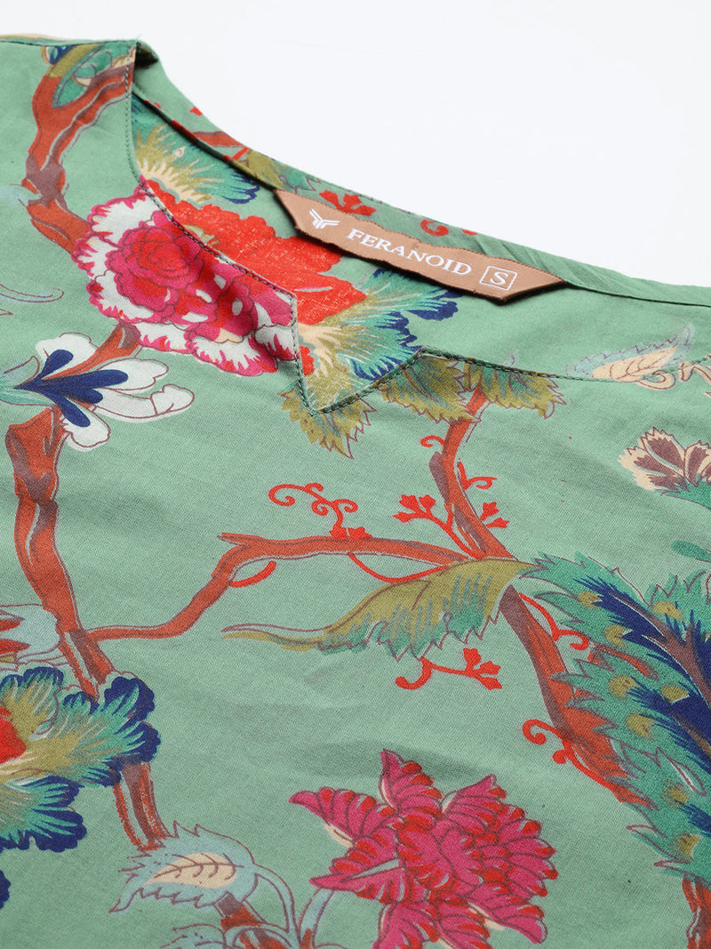 Printed Cotton Kurti & Pant Set – Breezy Prints, Chic Fit