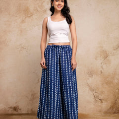 Women’s Elegant Cotton Printed Palazzos | Breathable & Flowy Fit