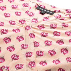 Floral Print Angrakha 3\4 Sleeves Flared Kurti