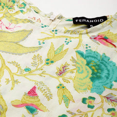 Cotton Printed Sleeveless A-Line Flared Kurti