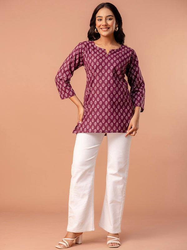 Elegant Printed top – Soft Cotton, Everyday Style, Sizes S–XXL.