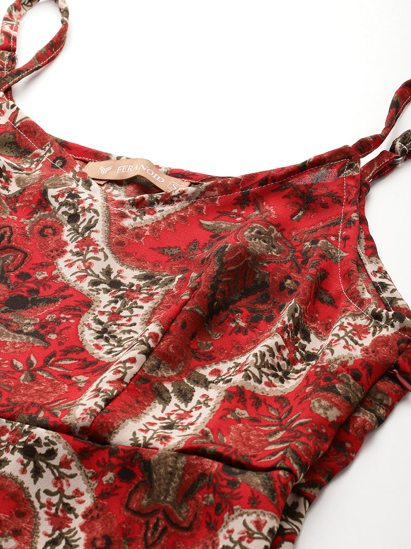 Women’s Floral Print Rayon Flared Dress | Soft & Lightweight | Casual Fit | Sizes XS–XXL