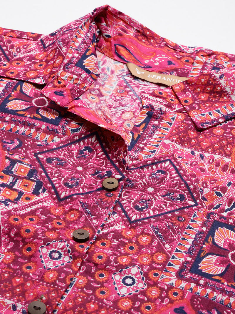 Versatile Collared top with 3/4 Sleeves for Women – Elegant & Casual