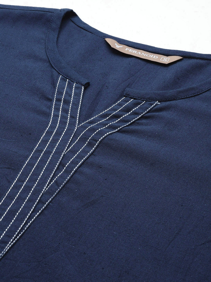 Elegant Short Kurti for Women – 3/4 Sleeves | Round Neck |