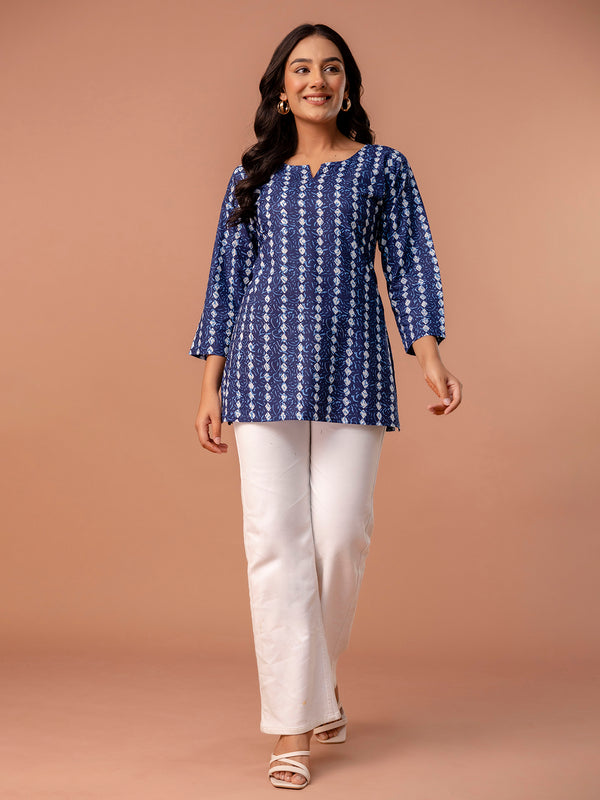 Elegant Printed top – Soft Cotton, Everyday Style, Sizes S–XXL.