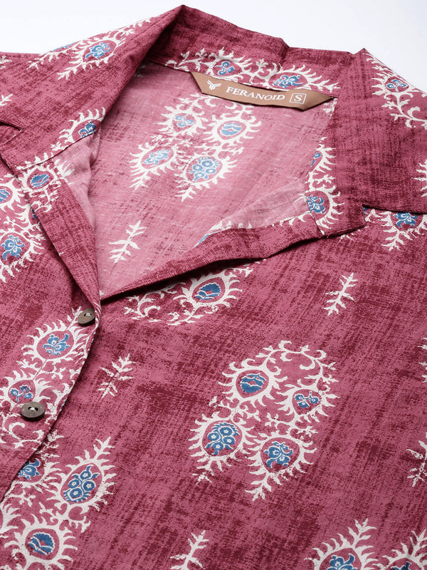 Versatile Collared Shirt with 3/4 Sleeves for Women – Elegant & Casual