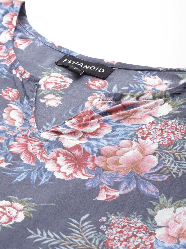 Feranoid Big V-Neck Kurti