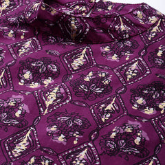 Women’s Pure Cotton Angrakha Kurti with Floral Print | 3/4 Sleeves | Adjustable Side Tie | Sizes S–XXL