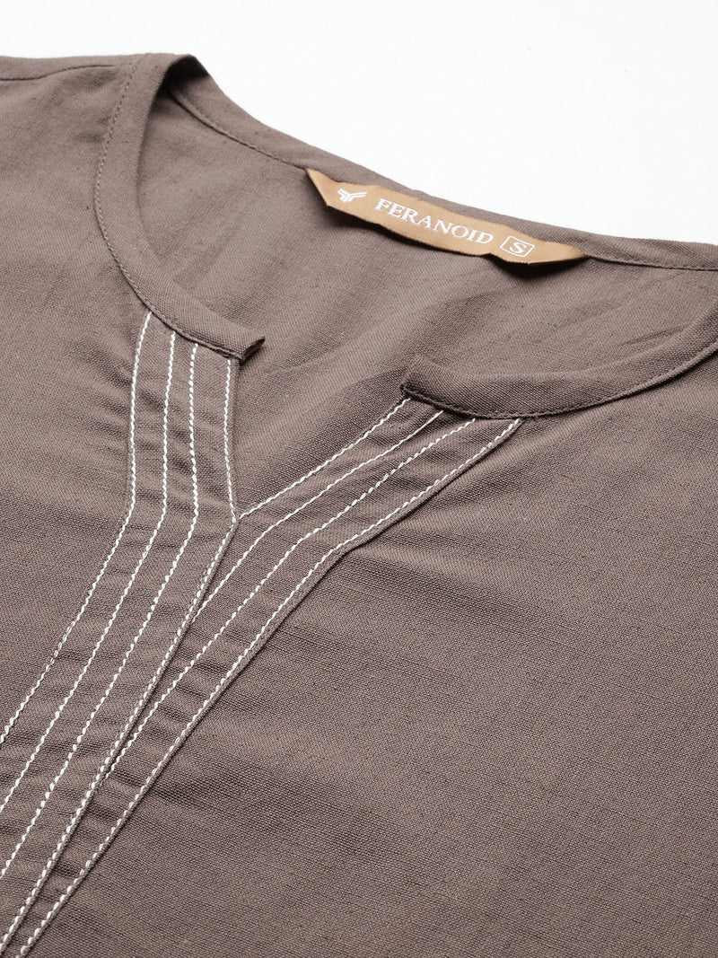 Elegant Short Kurti for Women – 3/4 Sleeves | Round Neck |