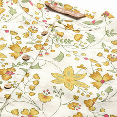 Printed Mandarin Shirt – Casual & Chic