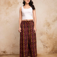 Women’s Elegant Cotton Printed Palazzos | Breathable & Flowy Fit