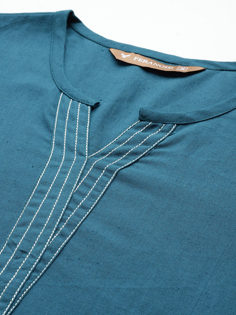 Elegant Short Kurti for Women – 3/4 Sleeves | Round Neck |