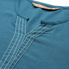 Elegant Short Kurti for Women – 3/4 Sleeves | Round Neck |