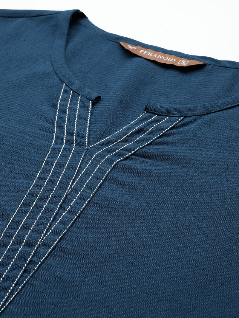 Elegant Short Kurti for Women – 3/4 Sleeves | Round Neck |