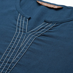 Elegant Short Kurti for Women – 3/4 Sleeves | Round Neck |