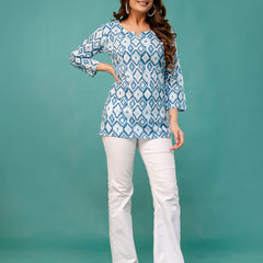 Elegant Printed top – Soft Cotton, Everyday Style, Sizes S–XXL.
