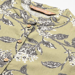 Printed Mandarin Shirt – Casual & Chic