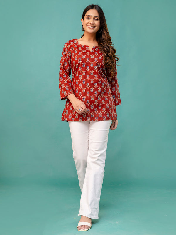 Elegant Printed top – Soft Cotton, Everyday Style, Sizes S–XXL.