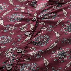 Graceful Long Kurta with 3/4 Sleeves and Button accents A Perfect Fusion of Comfort and Style