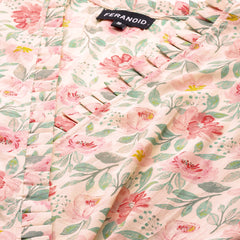 Floral Wrap Angrakha Dress – Lightweight Sleeveless Cotton Perfection