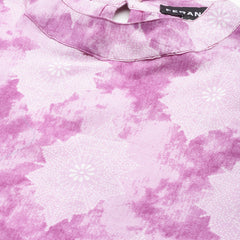 Cotton Printed Sleeveless Straight Long Kurti