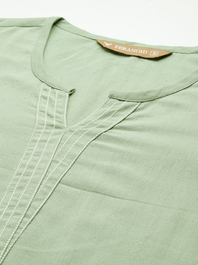 Elegant Short Kurti for Women – 3/4 Sleeves | Round Neck |