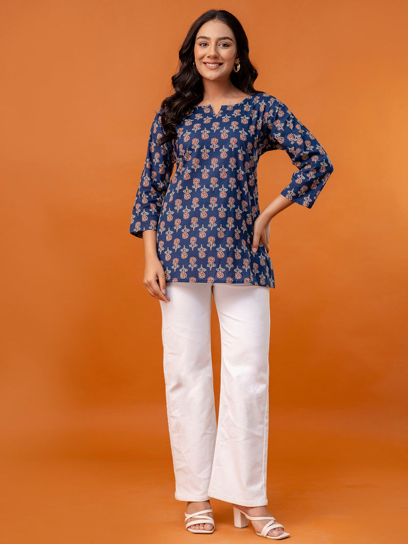 Elegant Printed top – Soft Cotton, Everyday Style, Sizes S–XXL.
