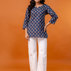 Elegant Printed top – Soft Cotton, Everyday Style, Sizes S–XXL.