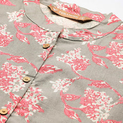 Printed Mandarin Collar top – Casual & Chic