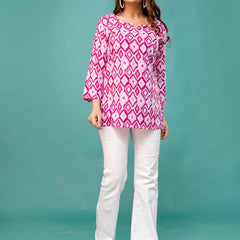 Elegant Printed top – Soft Cotton, Everyday Style, Sizes S–XXL.